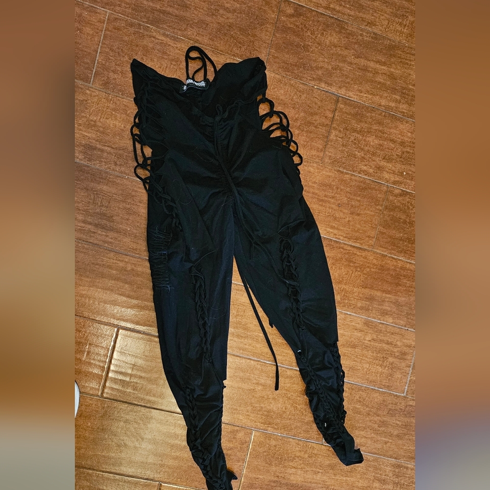 Darker Wavs Dolls Kill Shredded Leggings - XXL